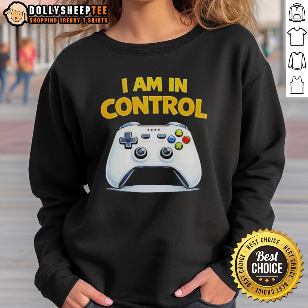 Top I Am In Control Game T-Shirt - Image 5