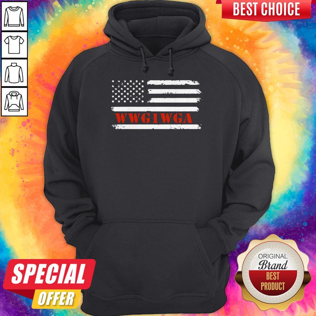 WWG1WGA Maga Donald Trump Flag Shirt - Image 3