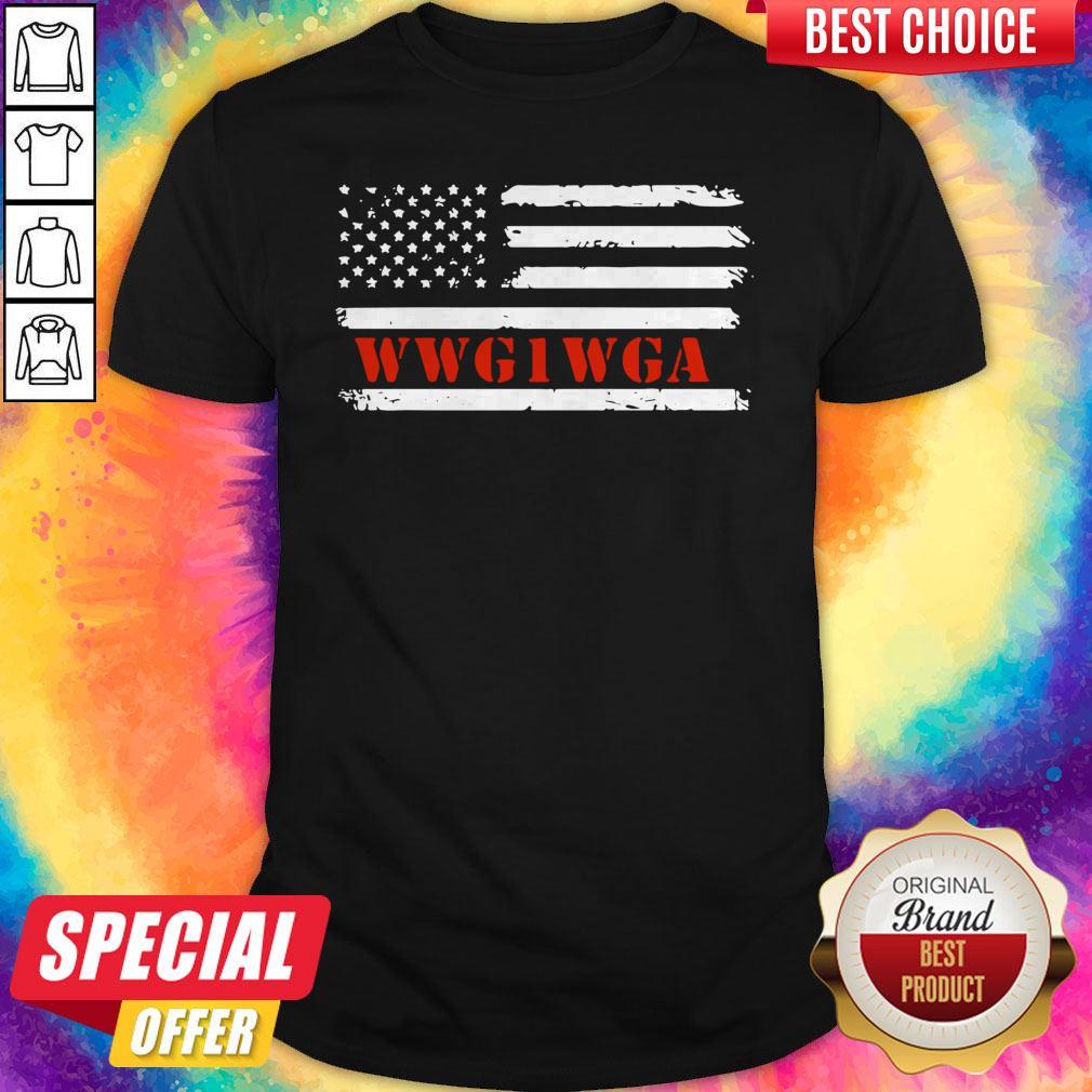 WWG1WGA Maga Donald Trump Flag Shirt