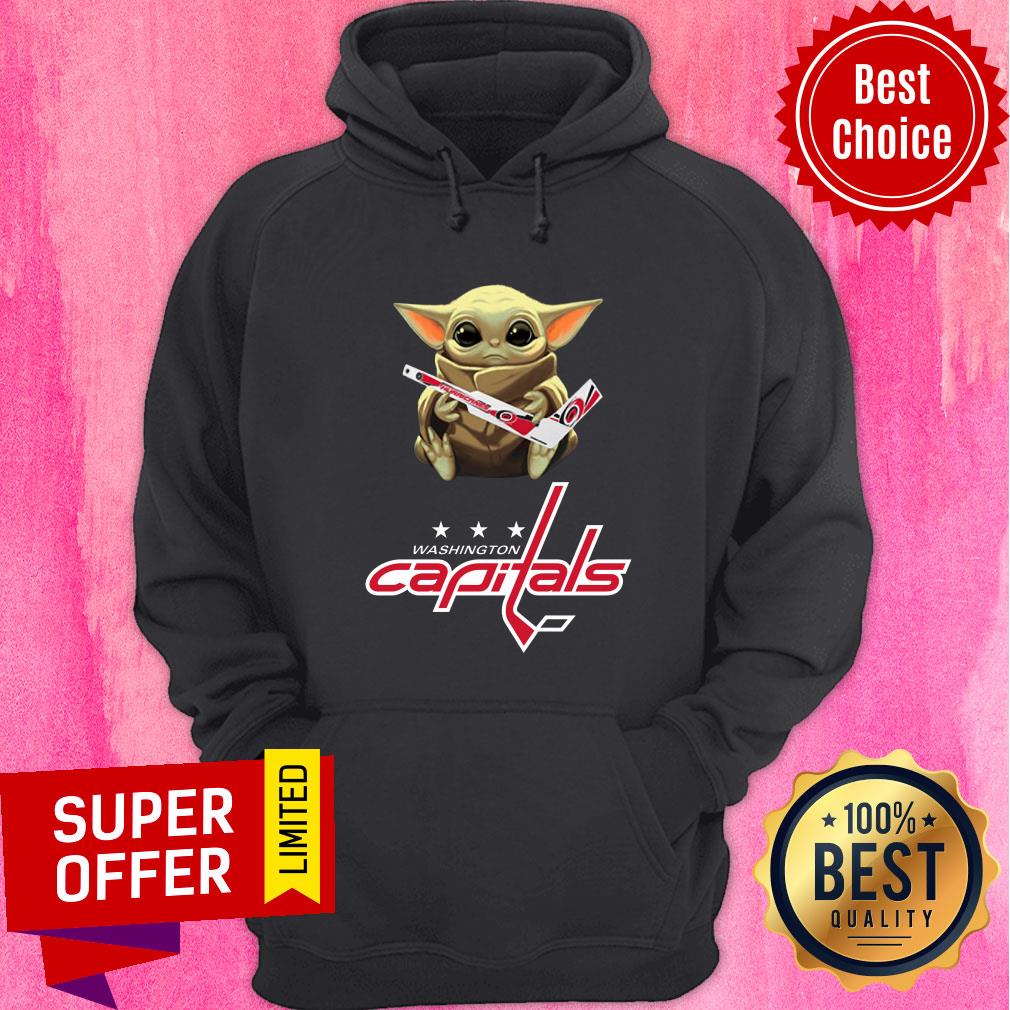 Baby Yoda Hug Washington Capitals Shirt - Image 5