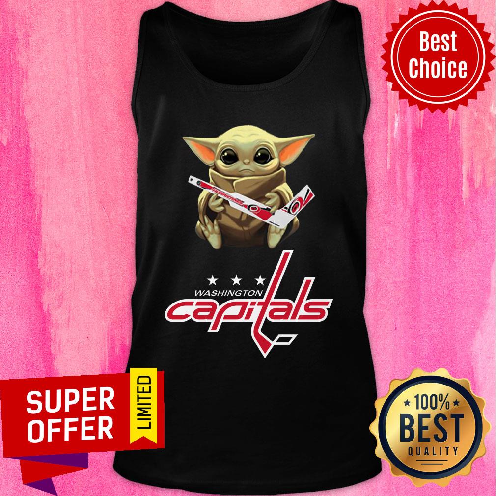Baby Yoda Hug Washington Capitals Shirt - Image 3