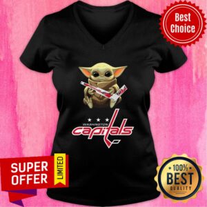 Alternative view of Baby Yoda Hug Washington Capitals Shirt