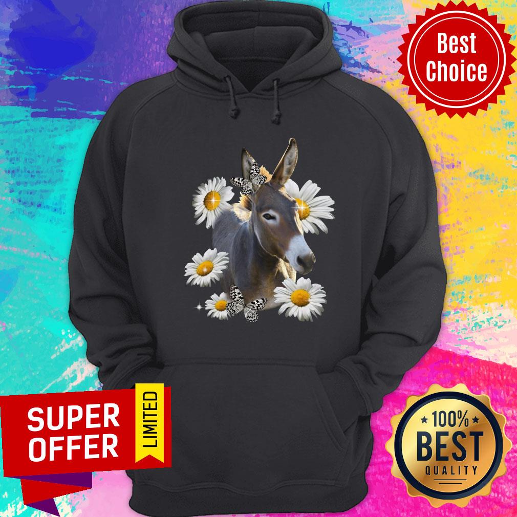 Daisy Flower Butterfly I Love Goat Shirt - Image 2
