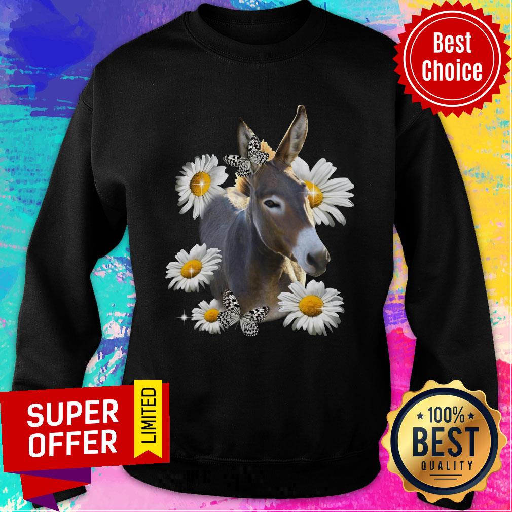 Daisy Flower Butterfly I Love Goat Shirt - Image 5