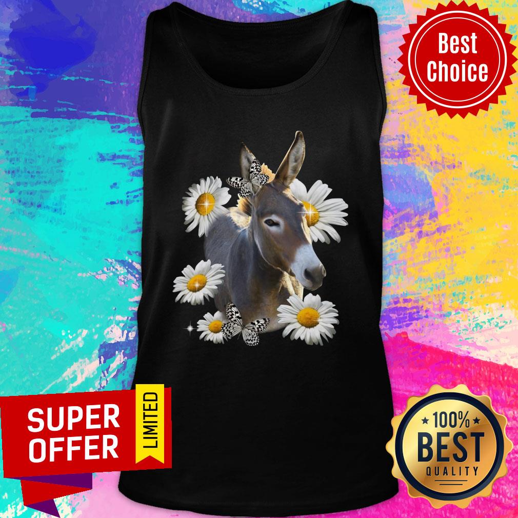 Daisy Flower Butterfly I Love Goat Shirt - Image 4
