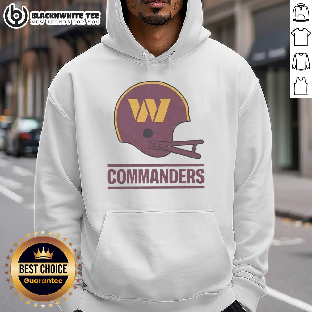 Top Washington Commanders Football Logo In Big Helmet T-Shirt - Image 2