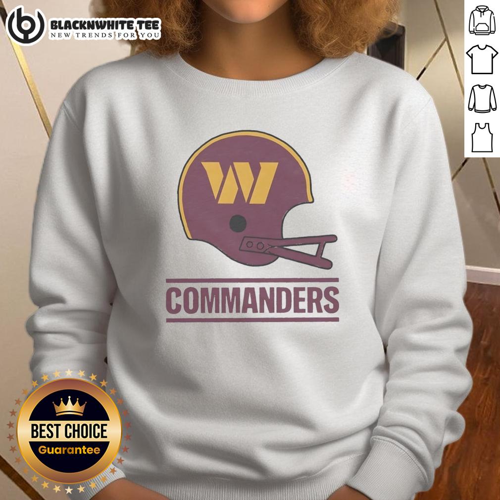 Top Washington Commanders Football Logo In Big Helmet T-Shirt - Image 5