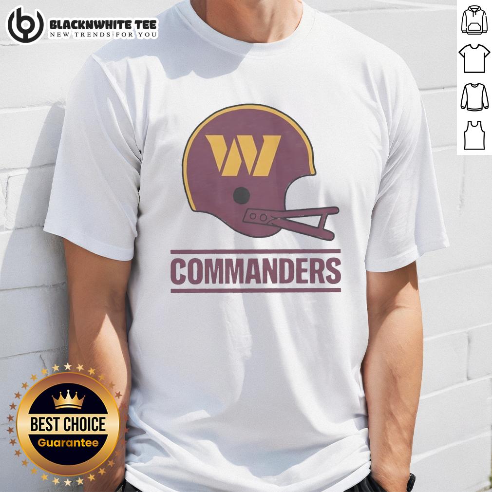 Top Washington Commanders Football Logo In Big Helmet T-Shirt