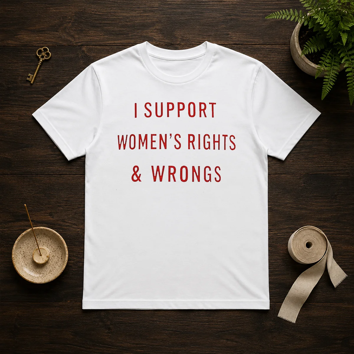 Official I Support Women'S Rights And Wrongs Funny Quote Shirt