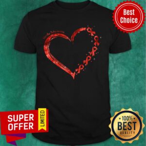 Stroke Awareness Red Heart Shirt