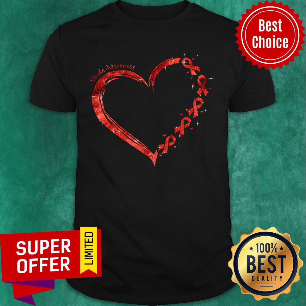 Stroke Awareness Red Heart Shirt