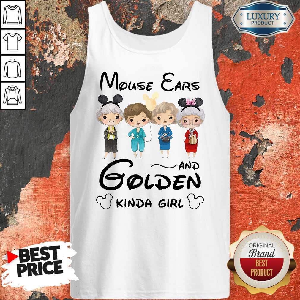 Mouse Ears And Golden Kinda Girl Shirt - Image 3