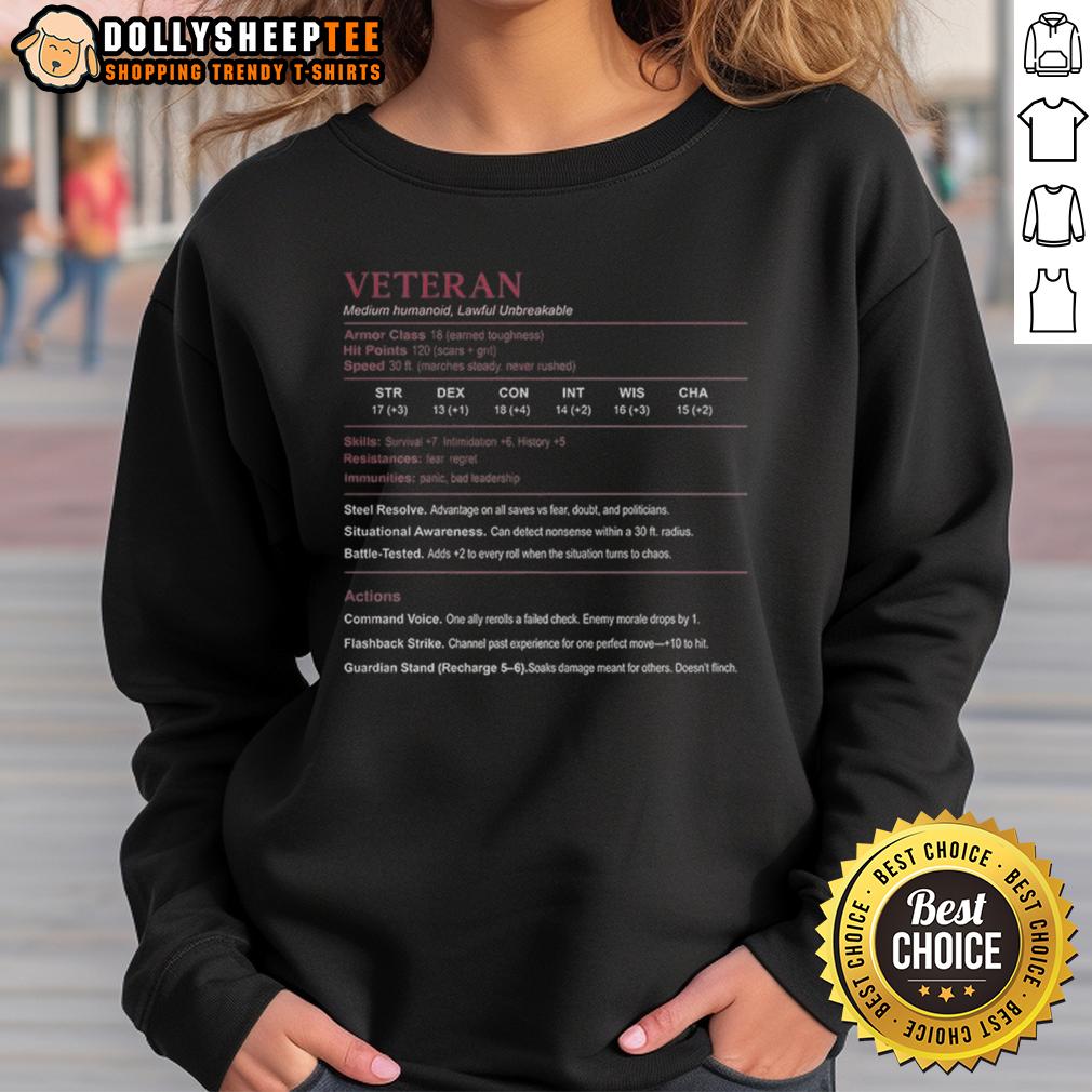 Premium Veteran Medium Humanoid Lawful Unbreakable T-Shirt - Image 5