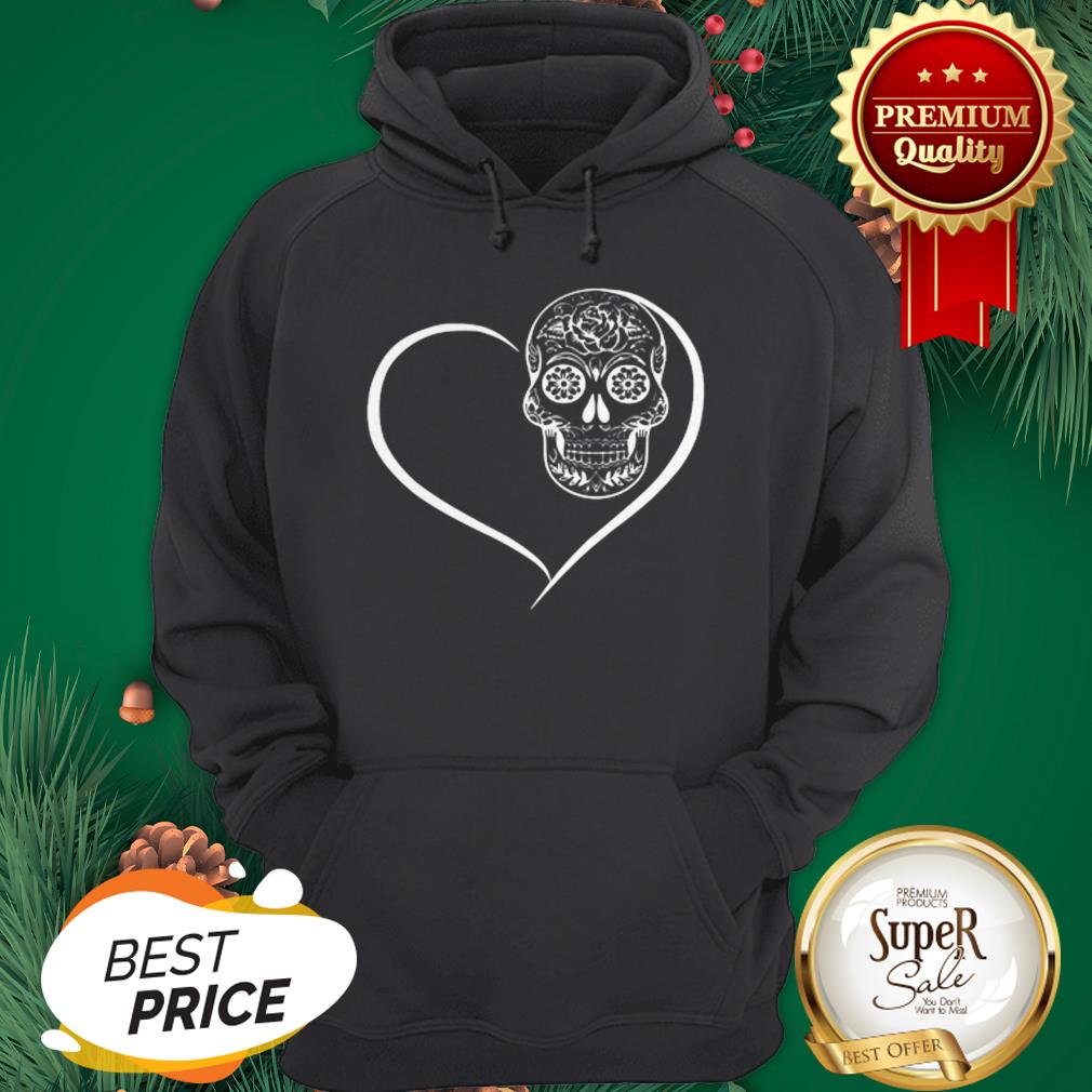 Official Heart Sugar Skull Love Shirt - Image 5