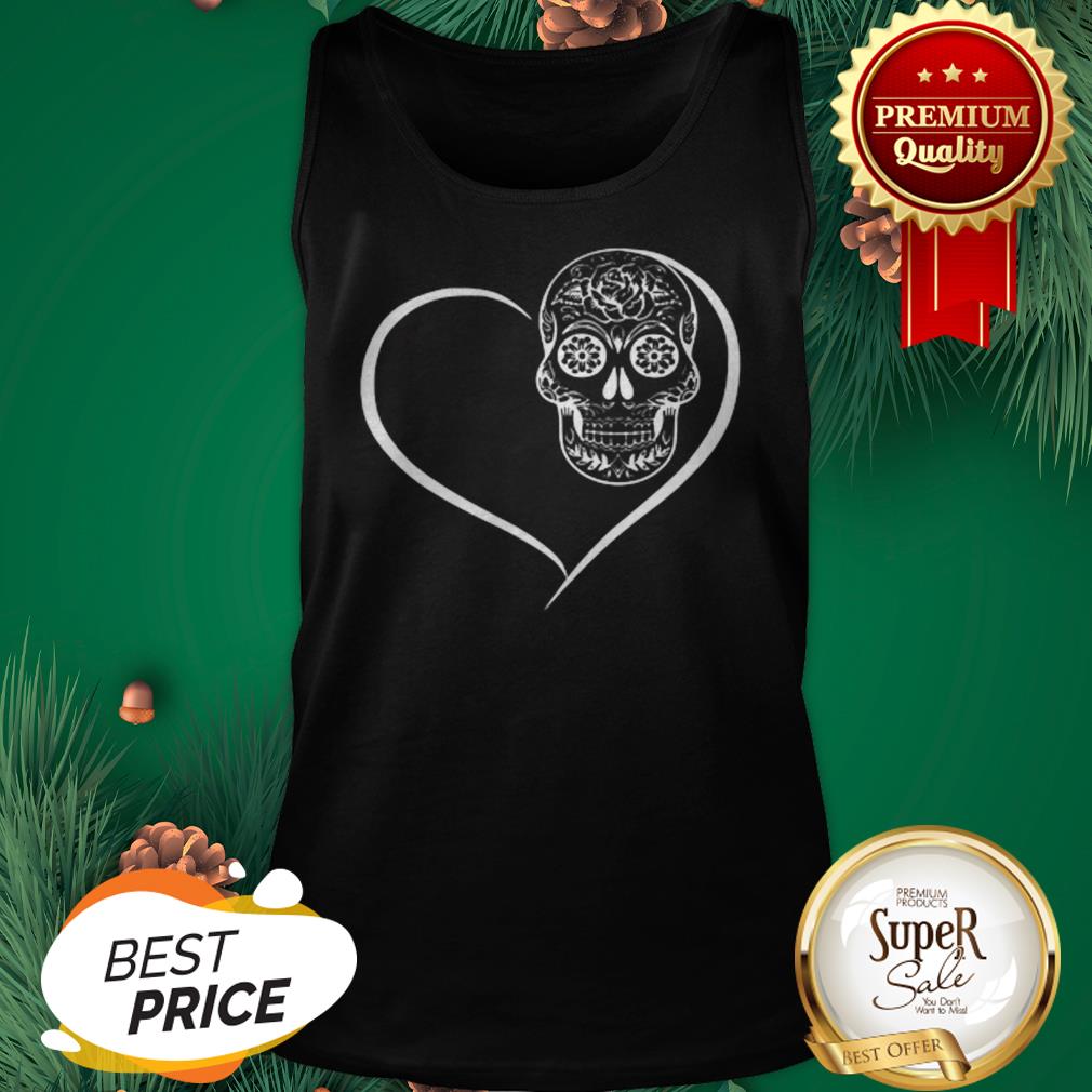 Official Heart Sugar Skull Love Shirt - Image 3