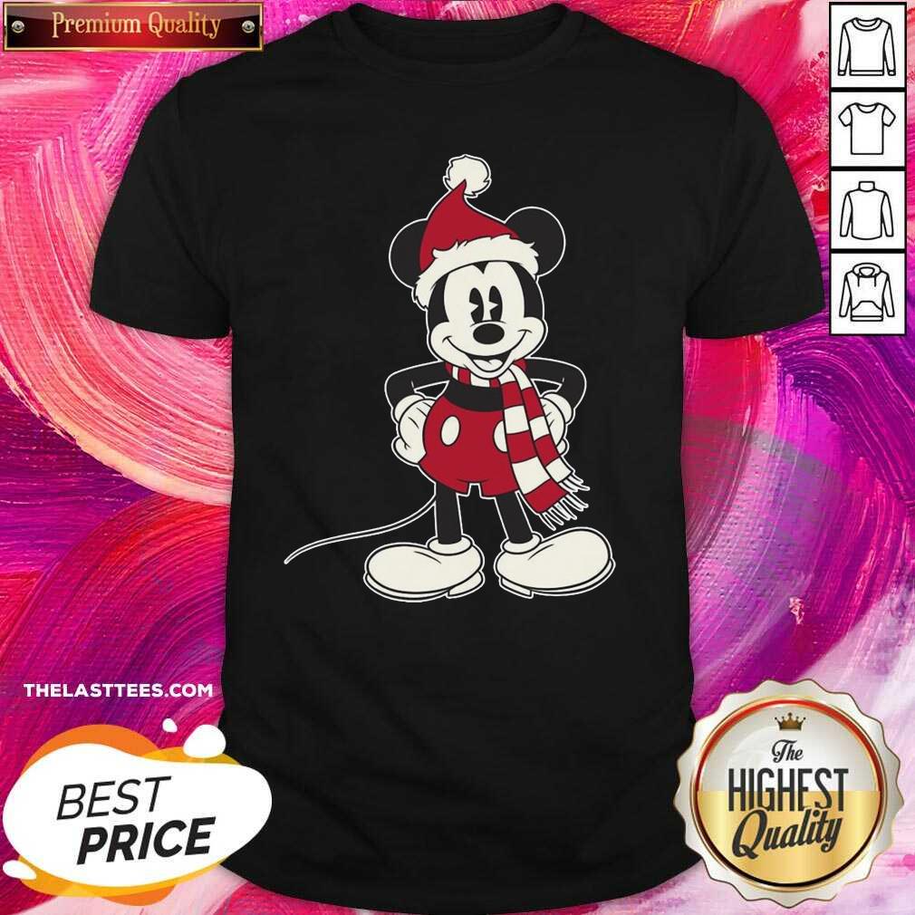 Great Mickey Mouse Santa Hat Merry Christmas Shirt