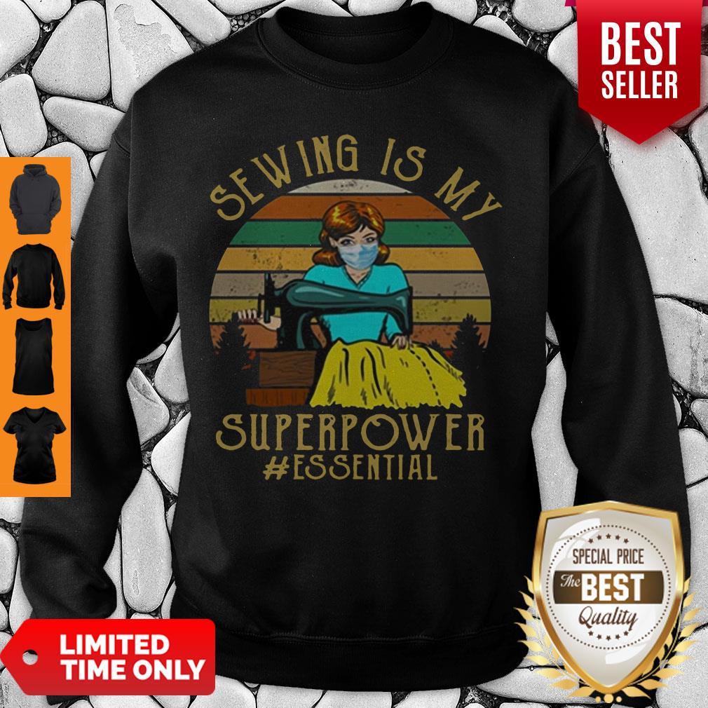 Hot Sewing is My Superpower Essential Quilting Sewer Shirt - Image 3