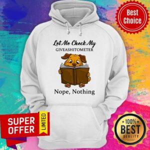 Alternative view of Premium Let Me Check My Dog Giveashitometer Nope Nothing Shirt