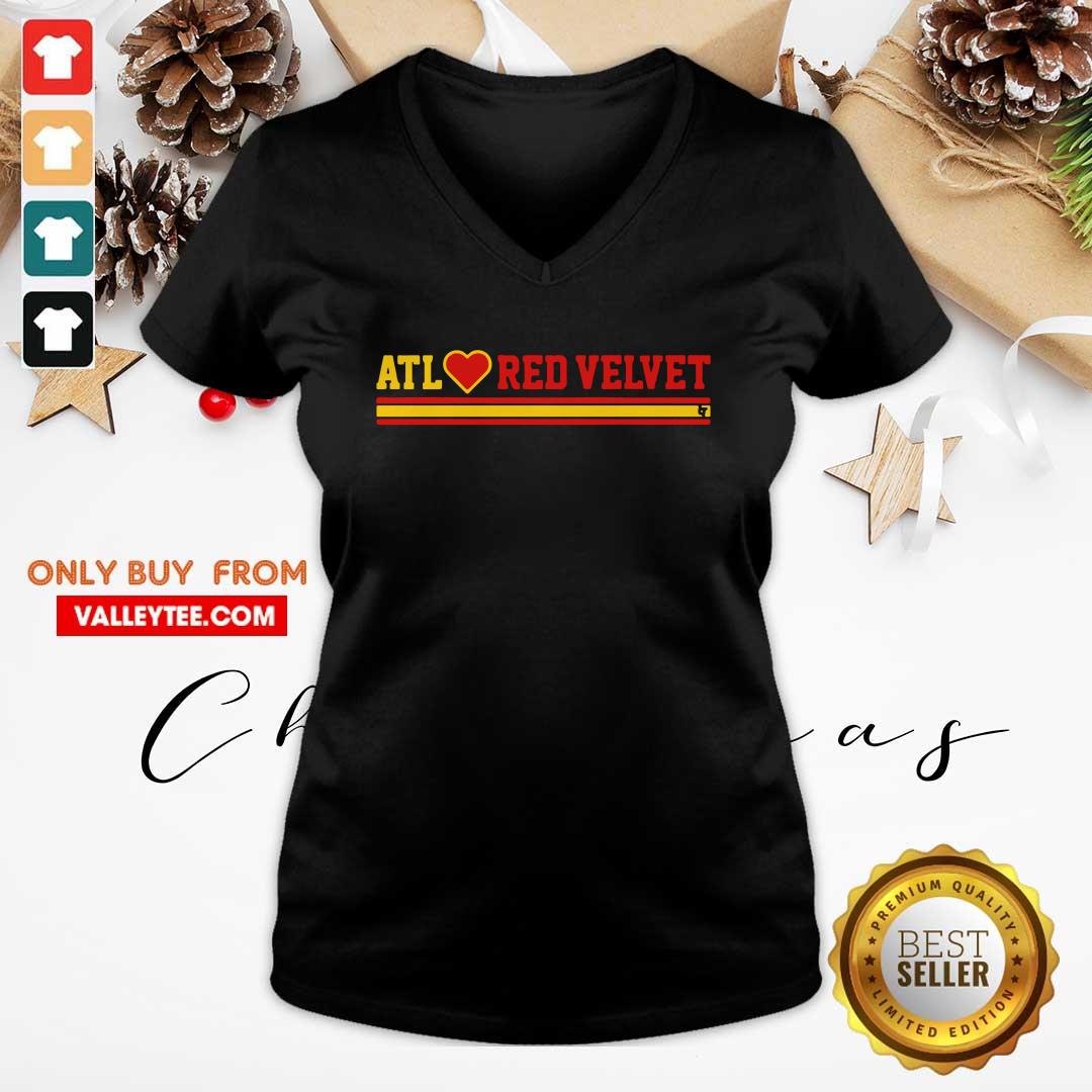 ATL Love Red Velvet Atlanta Basketball Shirt - Image 4