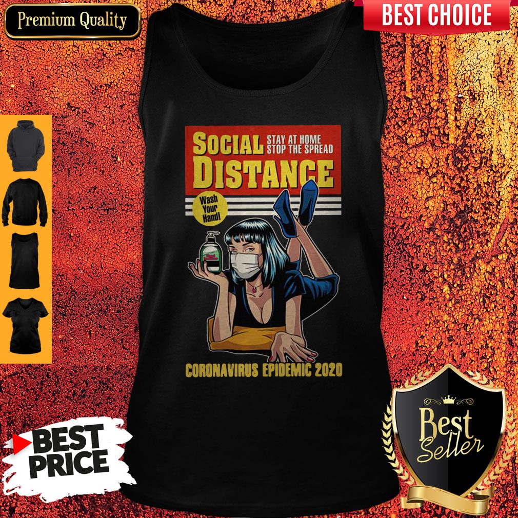 Original Social Distance Stay At Home Stop The Spread Corona Virus Epidemic 2020 Shirt - Image 4