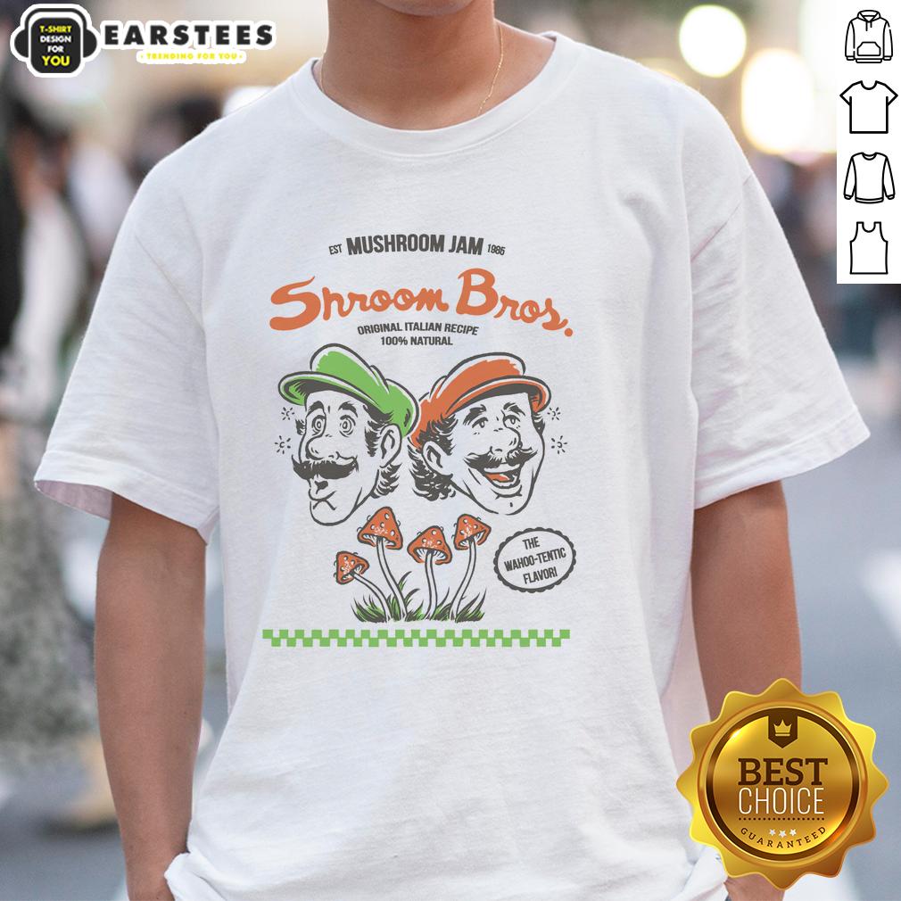 Premium The Mushroom Jam Est 1985 Shroom Bros The Wahoo-Tentic Flavor Mario And Luigi T-Shirt