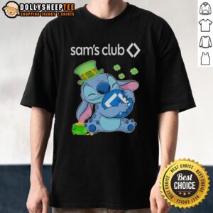 Top Stitch With St Patricks Hug Sam's Club Logo T-Shirt