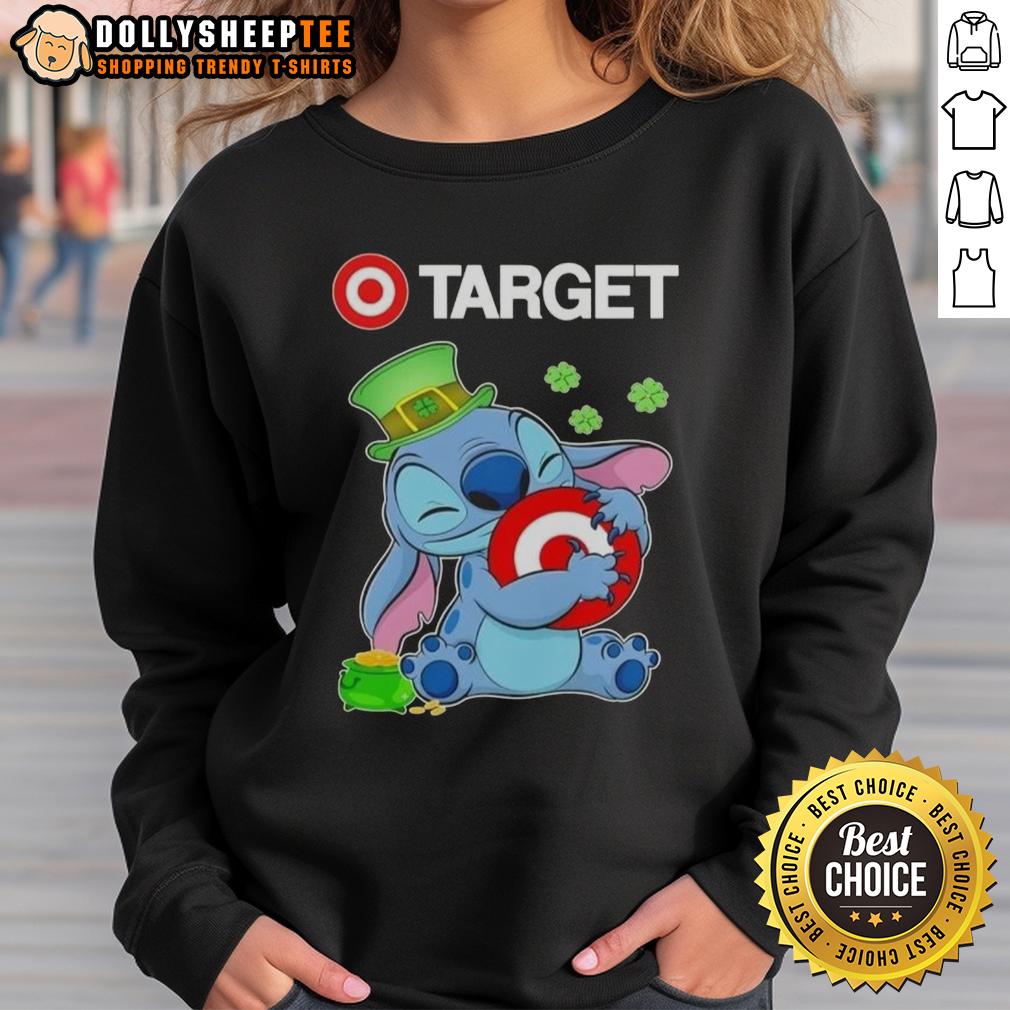 Top Stitch With St Patricks Hug Target Logo T-Shirt - Image 5