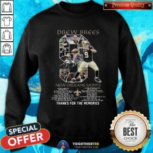 Alternative view of Top 9 Drew Brees New Orleans Saints 2006 2020 Shirt