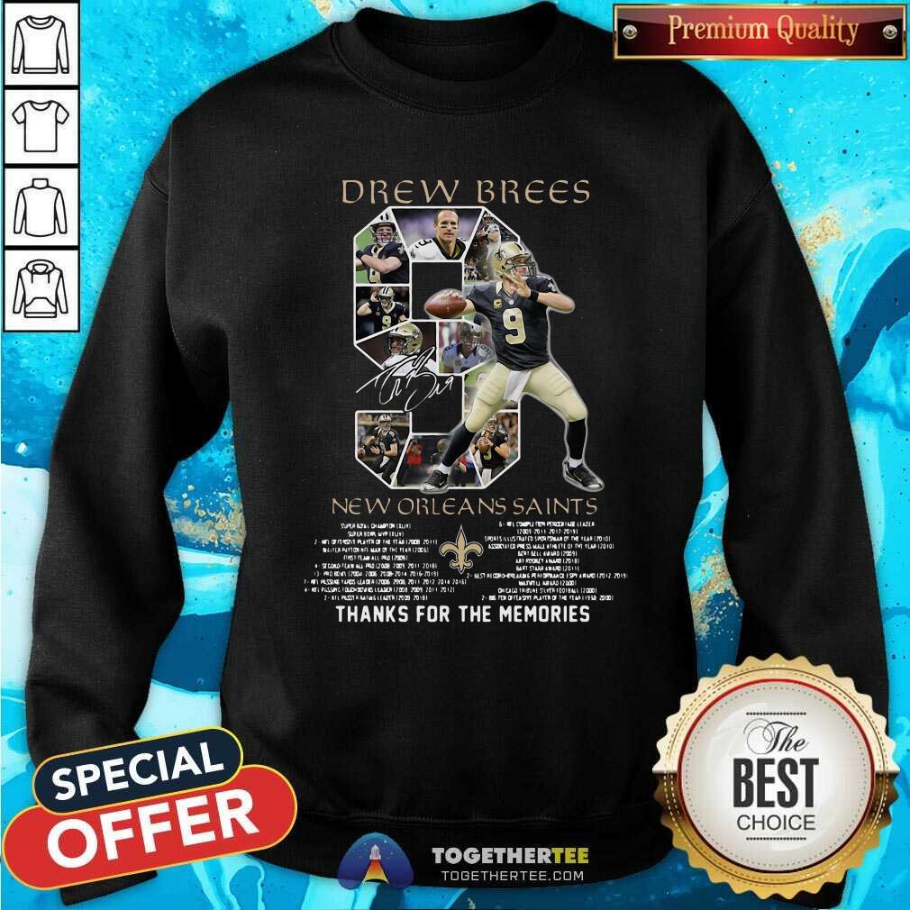 Top 9 Drew Brees New Orleans Saints 2006 2020 Shirt - Image 2