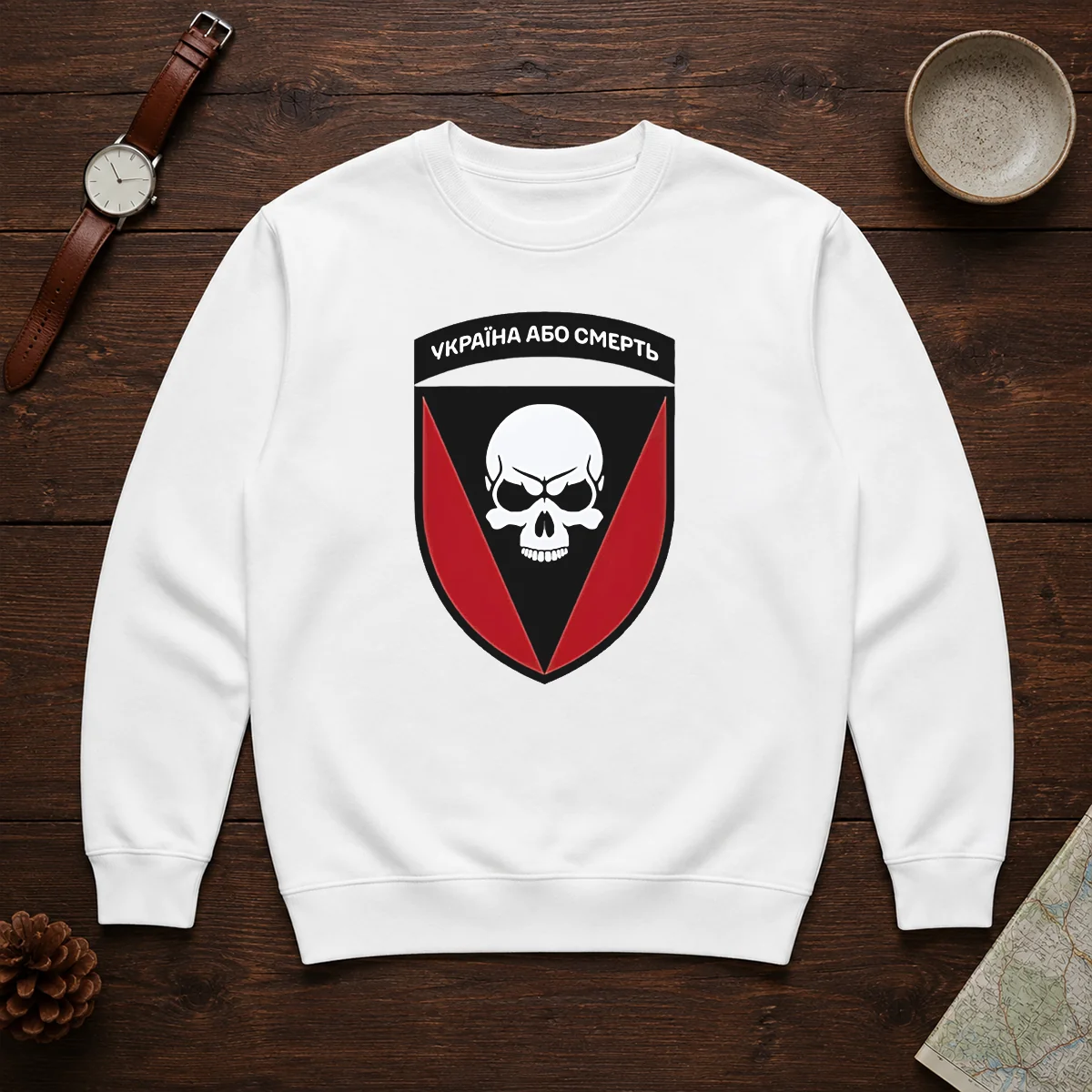Good Ukraine Or Death Skull Emblem Military Tactical Shirt - Image 7