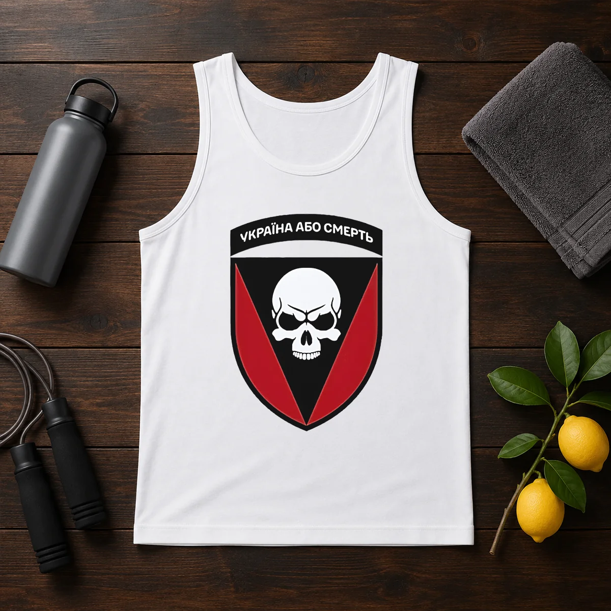 Good Ukraine Or Death Skull Emblem Military Tactical Shirt - Image 3