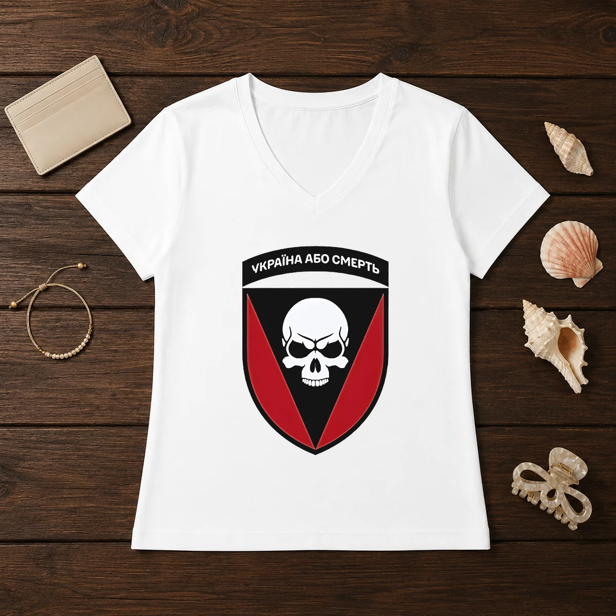 Good Ukraine Or Death Skull Emblem Military Tactical Shirt - Image 2