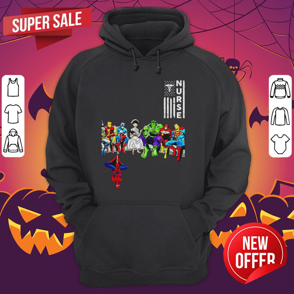 Nice Awesome Nurse And Superheroes Shirt - Image 3