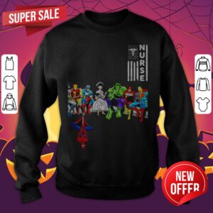 Alternative view of Nice Awesome Nurse And Superheroes Shirt