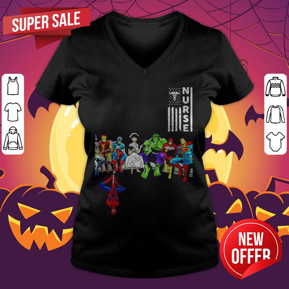 Nice Awesome Nurse And Superheroes Shirt - Image 4