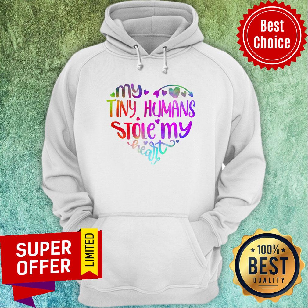 Official My Tiny Humans Stole My Heart Shirt - Image 5