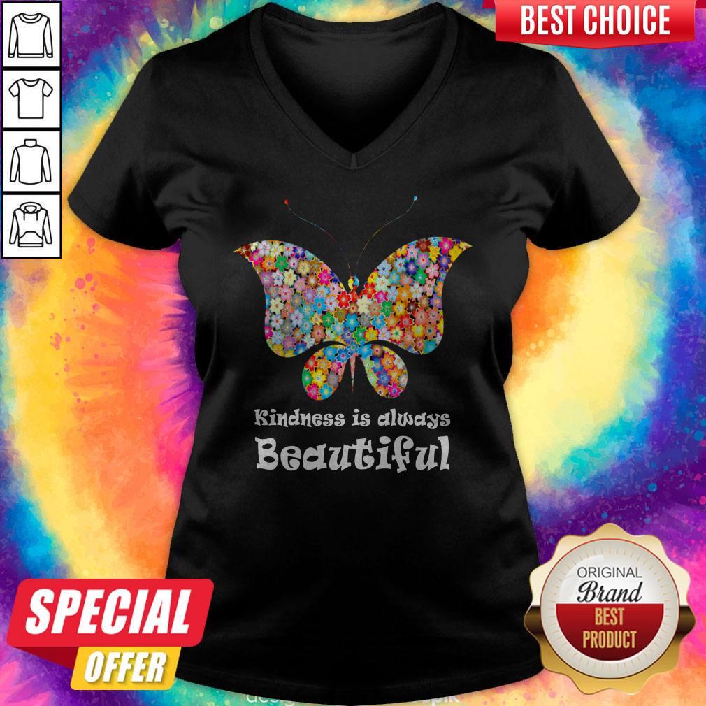 Premium Butterfly Kindness Is Always Beautiful Shirt - Image 5
