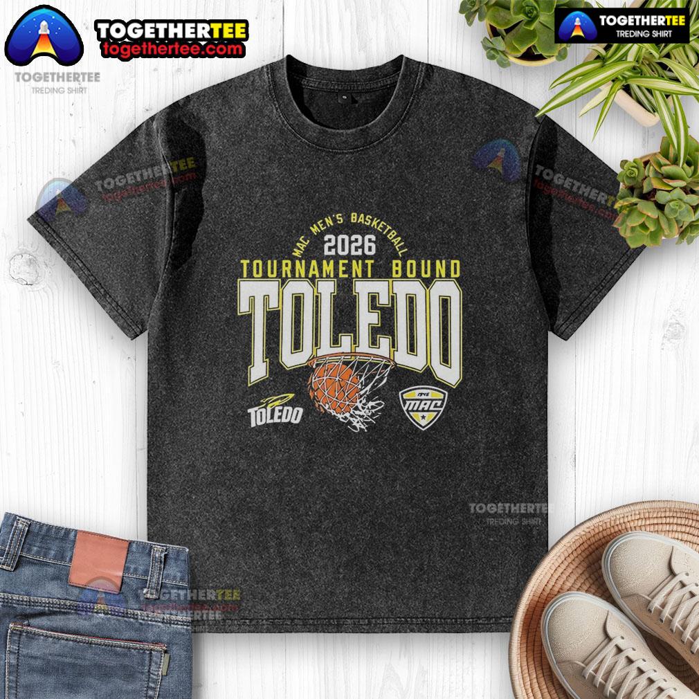 Hot Toledo Rockets Men's Basketball MAC 2026 MBB Tournament Bound T-Shirt - Image 6