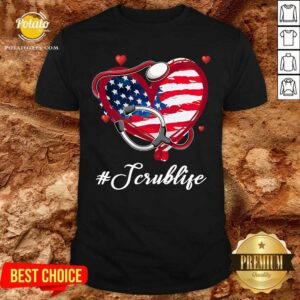 Heart Stethoscope Scrub Life Shirt