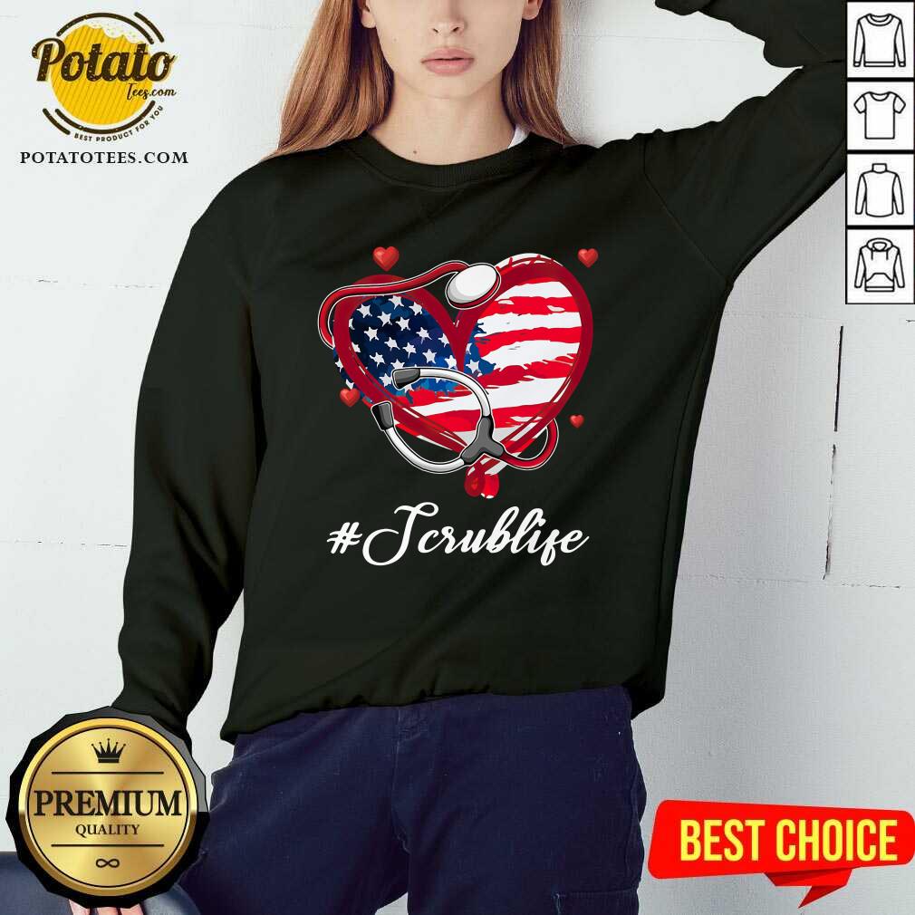 Heart Stethoscope Scrub Life Shirt - Image 4