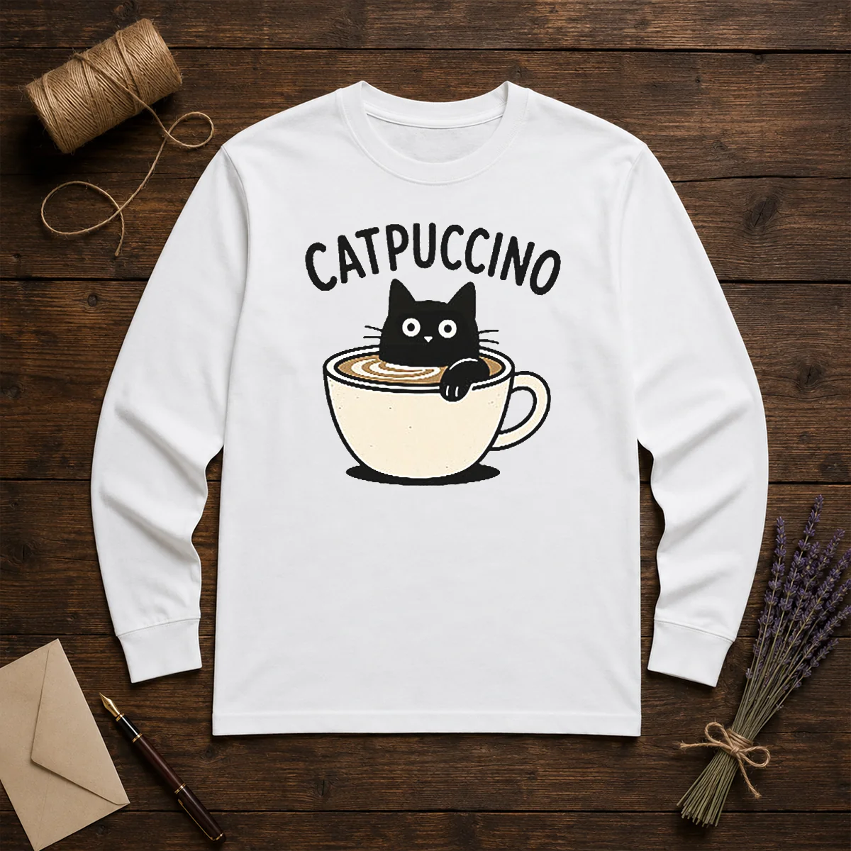 Hot Catpuccino T-Shirt - Image 5