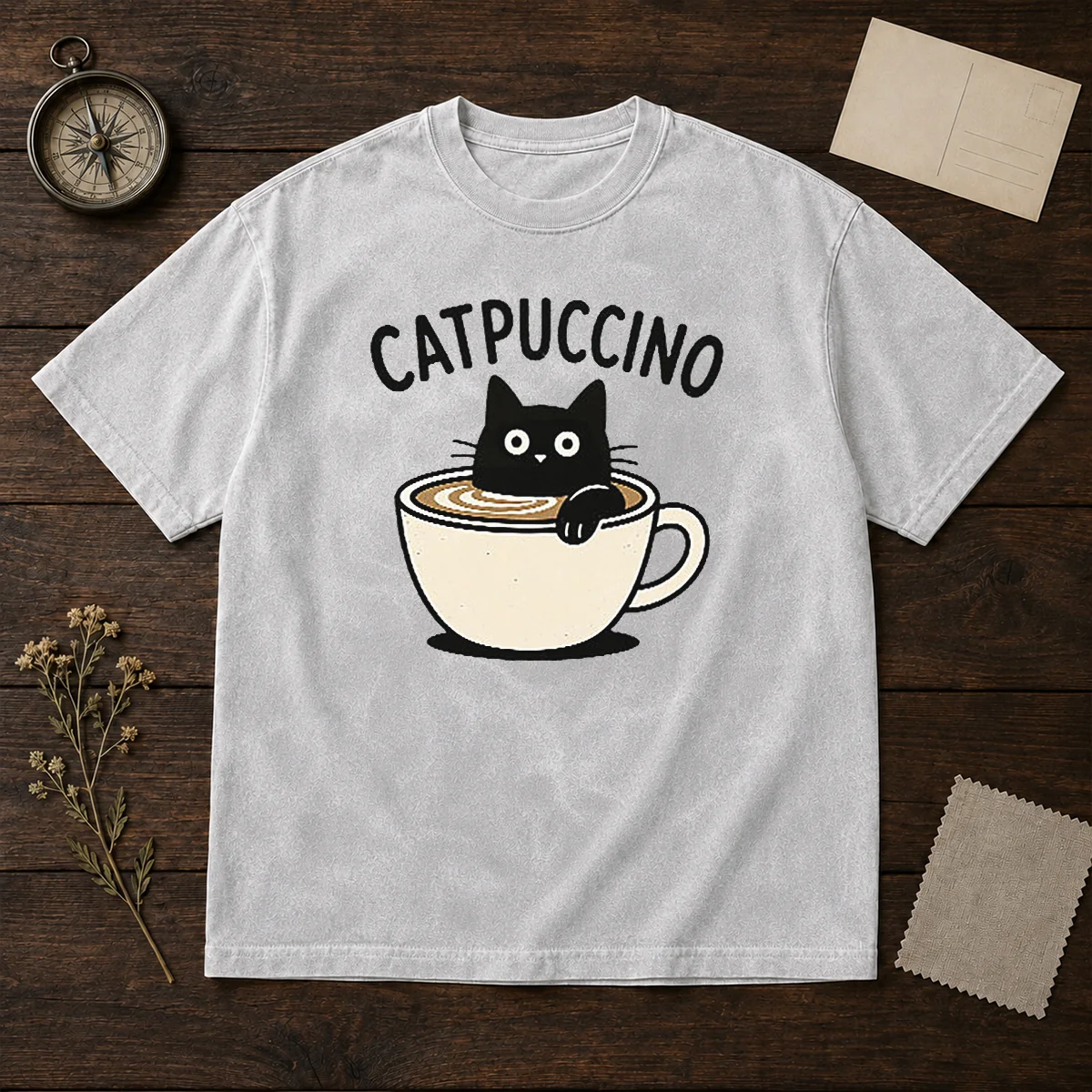 Hot Catpuccino T-Shirt - Image 8