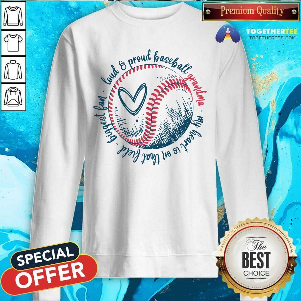 Loud And Proud Baseball Grandma Biggest Fan Shirt - Image 2