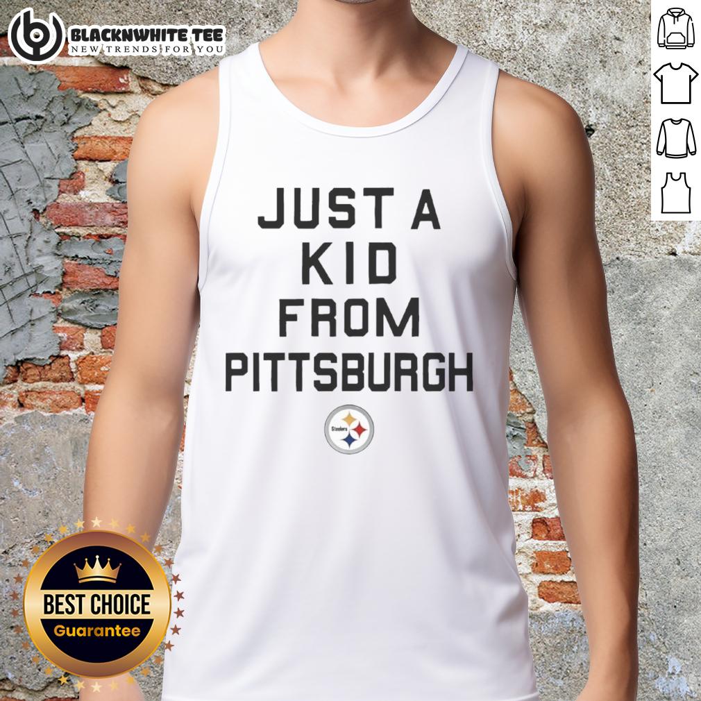 Nice Pittsburgh Steelers Just A Kid From Pittsburgh T-Shirt - Image 4