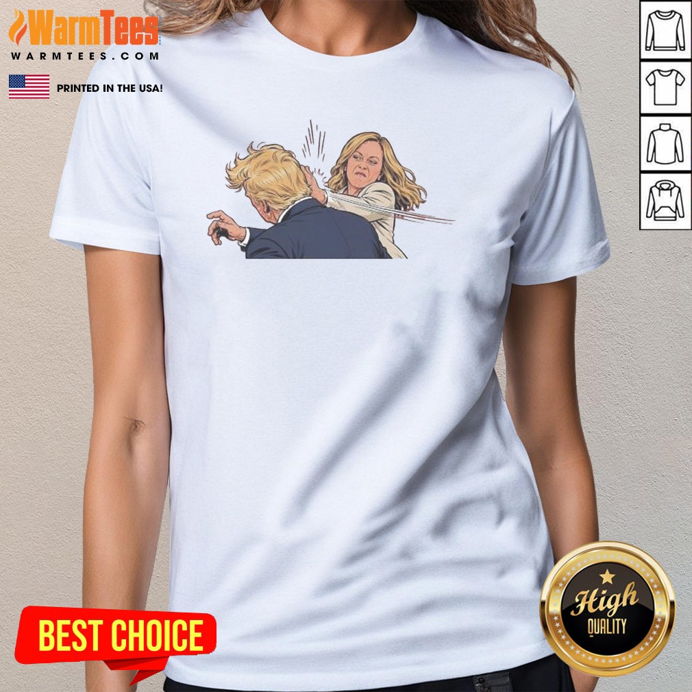 Premium Kamala Harris Slap Trump Meme Shirt - Image 2