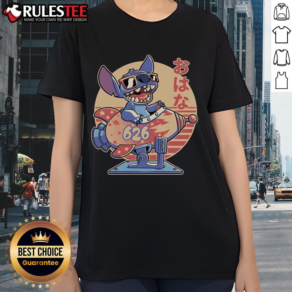Awesome Extraterrestrial Animal Spaceship Stitch T-Shirt - Image 3