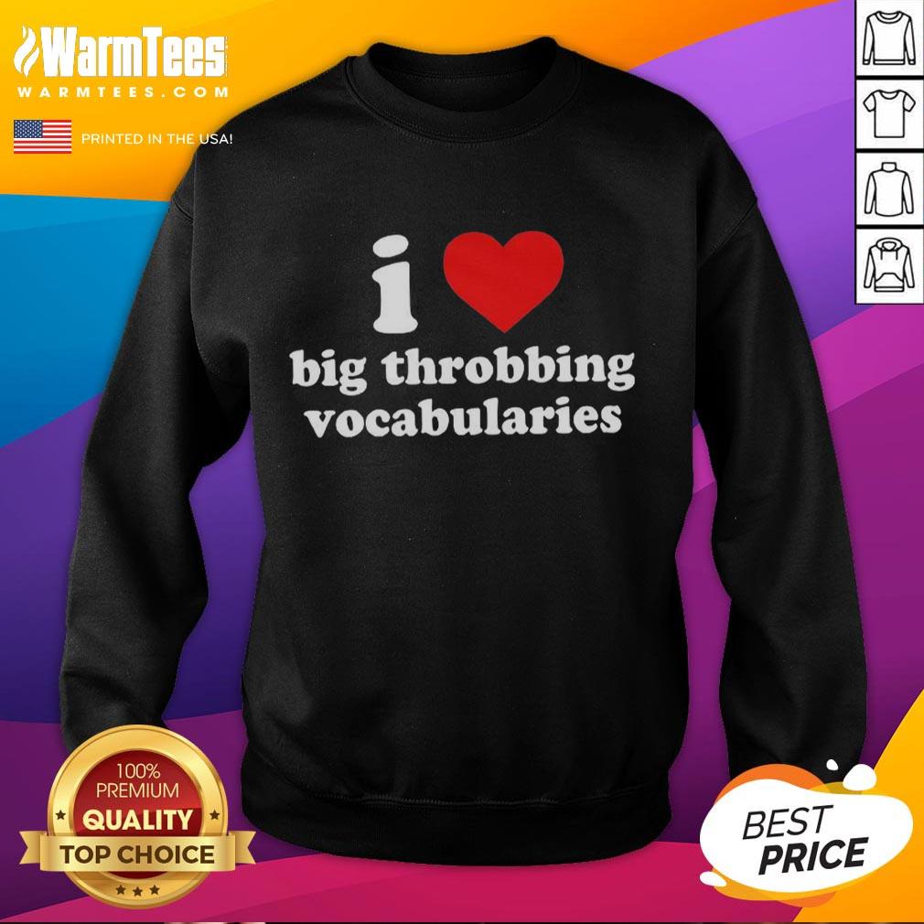 Good I Love Big Throbbing Vocabularies Baby Red Heart T-Shirt - Image 5