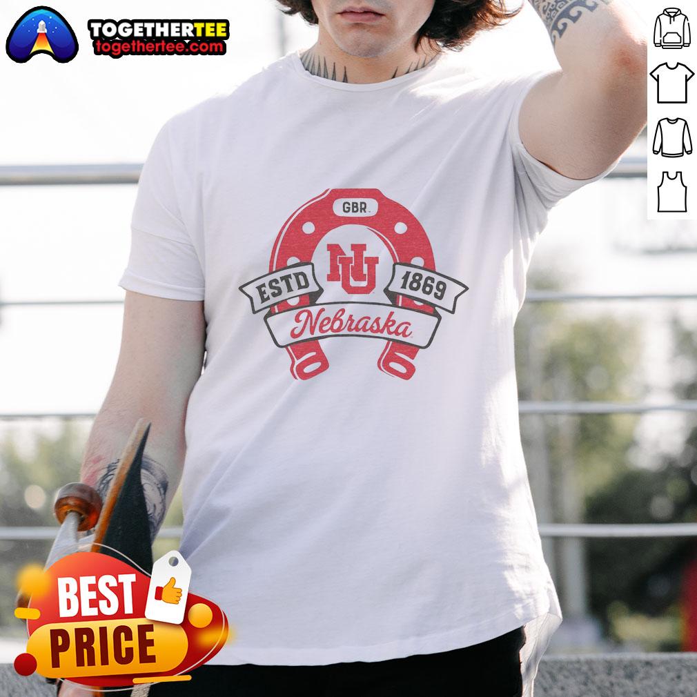 Good Nebraska Lucky Horseshoe Ash T-Shirt