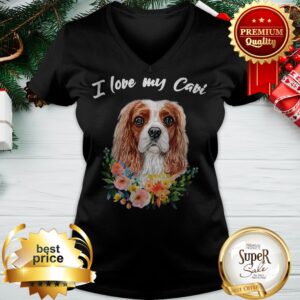 Alternative view of I Love My Cavi Cavalier King Charles Spaniel Shirt