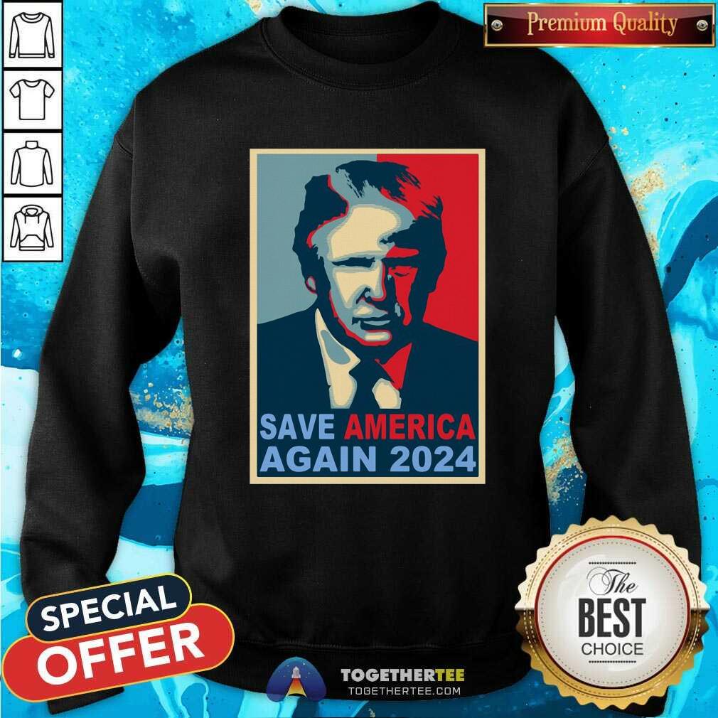 Hot Donald Trump Save America Again 2024 Shirt - Image 4